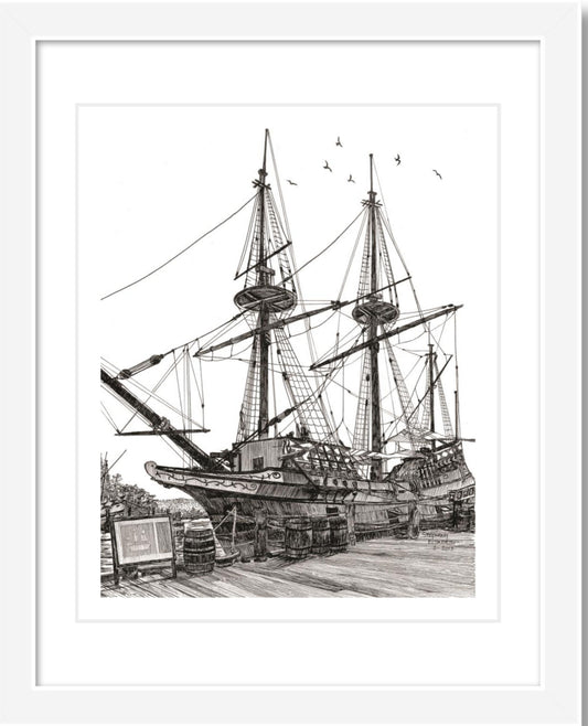 Tall Ship Susan Constant, Jamestown, VA 8 x 10 inch Fine Art Print with Optional Mat and/or Frame